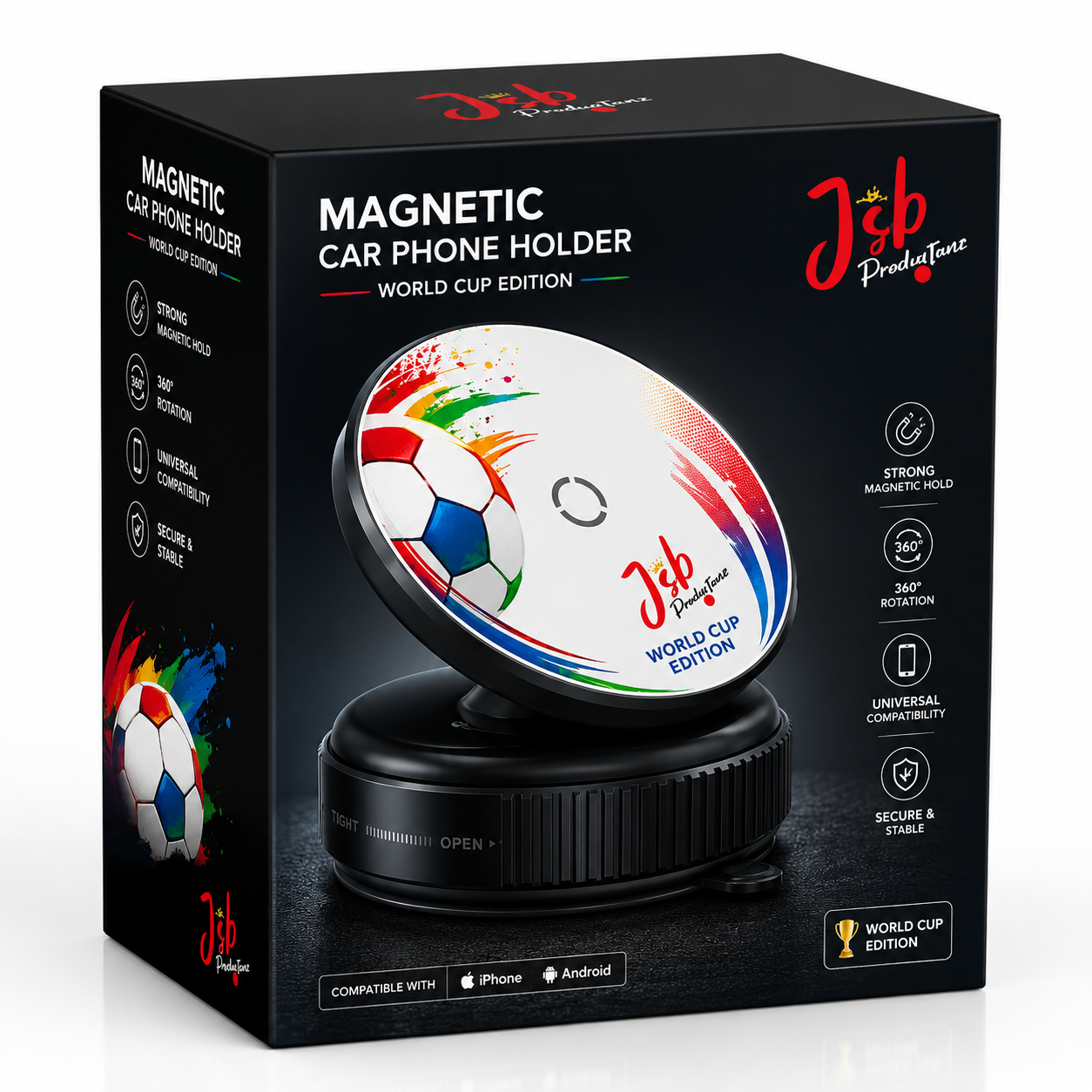JSB — World Cup Edition Magnetic Car Phone Holder